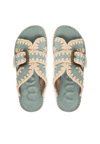 Mou Espadryle MU.SW641003A Brązowy. Kolor: brązowy. Materiał: skóra, zamsz #2