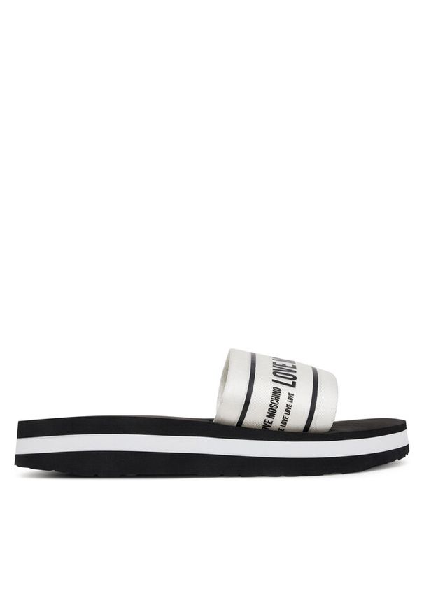 Love Moschino - Klapki LOVE MOSCHINO. Kolor: biały