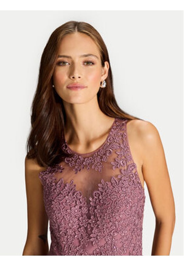 Hey Kyla Sukienka wieczorowa 5AI084HK Różowy Regular Fit. Kolor: różowy. Materiał: syntetyk. Styl: wizytowy