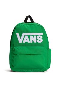 Plecak Vans Old Skool Drop V VN000H4ZFLX1 - zielony. Kolor: zielony. Materiał: poliester, materiał. Wzór: aplikacja. Styl: casual #1