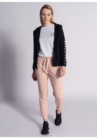Spodnie dresowe damskie różowe Armani Exchange 8NYP97 YJ1GZ 14AA. Kolor: czarny. Materiał: dresówka #2