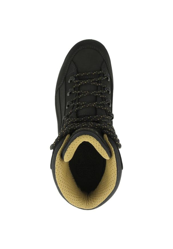 Buty trekkingowe męskie Lowa Renegade Gtx Mid. Wysokość cholewki: za kostkę. Kolor: wielokolorowy, czarny. Materiał: materiał, skóra. Szerokość cholewki: normalna