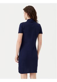 Lacoste Sukienka codzienna EF5473 Granatowy Slim Fit. Okazja: na co dzień. Kolor: niebieski. Materiał: bawełna. Typ sukienki: proste. Styl: casual #3