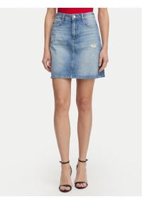 JOOP! Jeans Spódnica jeansowa Rosalie 30102891 Niebieski Regular Fit. Kolor: niebieski. Materiał: bawełna #1