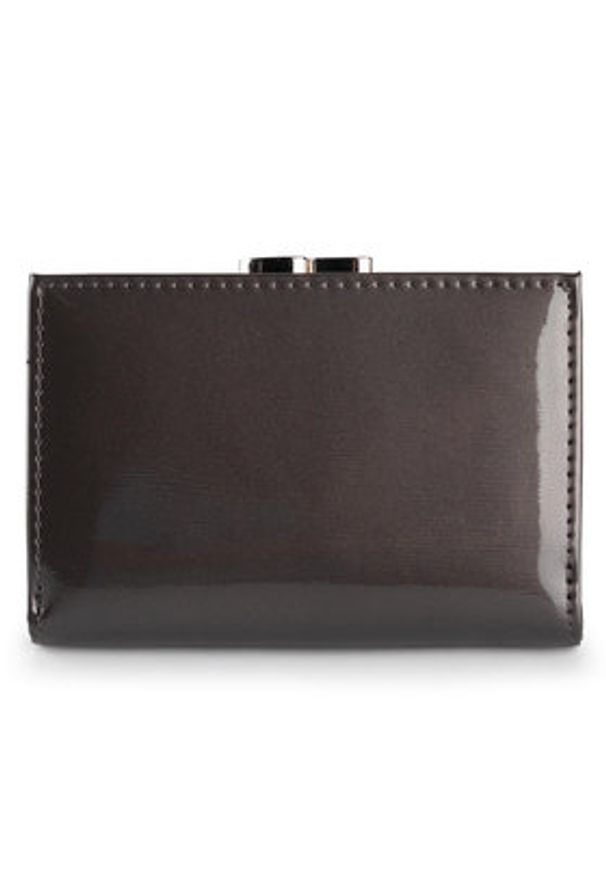 Pierre Cardin Mały Portfel Damski 05 LINE 117 Szary. Kolor: szary. Materiał: lakier, skóra