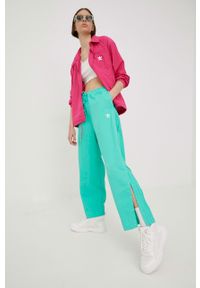 adidas Originals kurtka Always Original damska kolor różowy przejściowa oversize. Kolor: różowy. Materiał: materiał