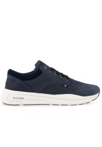 TOMMY HILFIGER - Buty Tommy Hilfiger Comfort Leather Hybrid FM0FM04411-DW5 - granatowe. Kolor: niebieski. Materiał: materiał, skóra. Szerokość cholewki: normalna