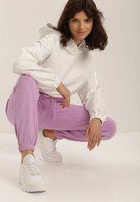 Renee - Liliowe Spodnie Doriashell. Kolor: fioletowy #1