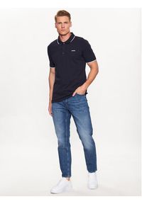 Hugo Polo 50467344 Granatowy Slim Fit. Typ kołnierza: polo. Kolor: niebieski #5