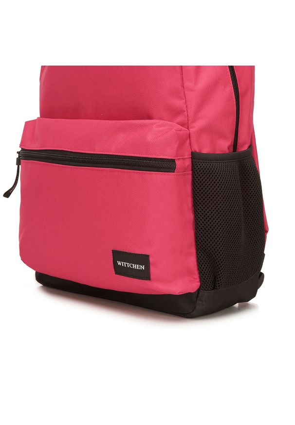 Wittchen - Plecak basic duży. Kolor: różowy. Materiał: poliester. Styl: casual