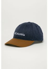 columbia - Columbia - Czapka. Kolor: niebieski. Materiał: bawełna, materiał. Wzór: aplikacja #1