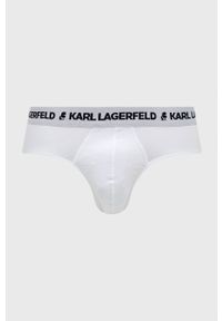 Karl Lagerfeld slipy (3-pack) 211M2103.51 męskie kolor granatowy. Kolor: niebieski. Materiał: bawełna #3