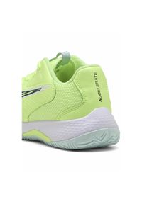 Puma - Młodzieżowe buty do piłki ręcznej Accelerate 4 PUMA. Kolor: żółty, biały, wielokolorowy, zielony