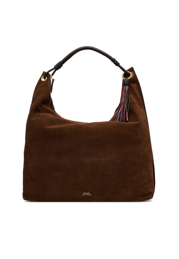 TOMMY HILFIGER - Torebka Tommy Hilfiger. Kolor: brązowy