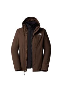 Kurtka The North Face Carto Triclimate 0A5IWI5EX1 - brązowo-czarna. Kolor: wielokolorowy, czarny, brązowy. Materiał: materiał, poliester. Technologia: Primaloft