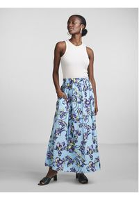 YAS Spódnica maxi 26026340 Niebieski Regular Fit. Kolor: niebieski. Materiał: wiskoza #5