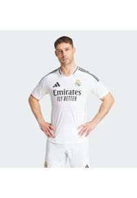 Adidas - Koszulka Real Madrid 24/25 Home Authentic. Kolor: biały. Materiał: materiał #1