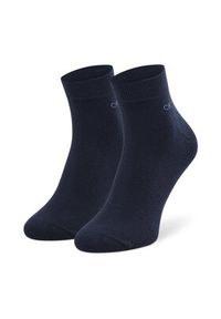 Calvin Klein Zestaw 2 par niskich skarpet męskich 701218706 Granatowy. Kolor: niebieski. Materiał: materiał #3