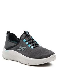 skechers - Skechers Sneakersy Go Walk Flex 124956/BLK Szary. Kolor: szary. Materiał: materiał #4