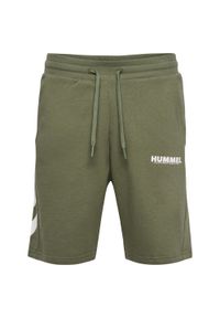 Szorty Hummel Legacy. Kolor: zielony, biały, wielokolorowy. Materiał: bawełna. Sport: fitness