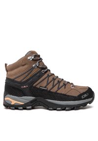 CMP Trekkingi Rigel Mid Wmn Trekking Shoe Wp 3Q12946 Brązowy. Kolor: brązowy. Materiał: zamsz, skóra