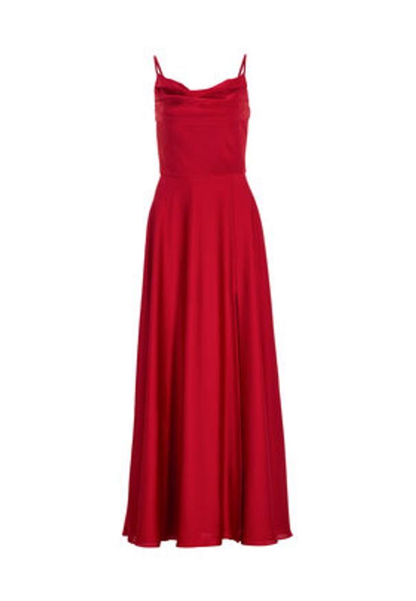 Swing Sukienka wieczorowa 5AI13600 Czerwony Slim Fit. Kolor: czerwony. Materiał: syntetyk. Styl: wizytowy