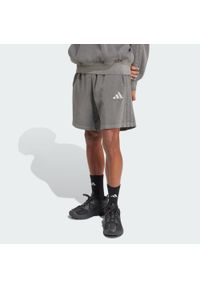 Adidas - Szorty ALL SZN French Terry Washed 8 Inch. Kolor: czarny. Materiał: materiał. Sport: fitness