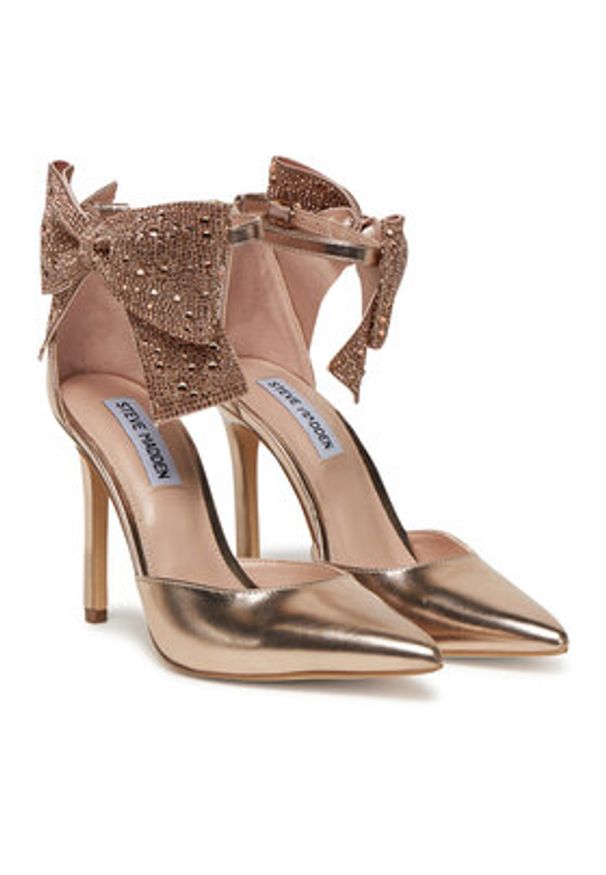 Steve Madden Szpilki Deville SM11003196 Złoty. Kolor: złoty. Materiał: skóra. Obcas: na szpilce