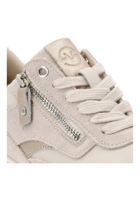 Sneakersy damskie Vinceza, cholewka z połączenia skóry naturalnej i zamszowej klasyczne wiązanie oraz praktyczny zamek boczny, beżowe, 39970. Zapięcie: zamek. Kolor: beżowy. Materiał: zamsz, skóra. Szerokość cholewki: normalna #4