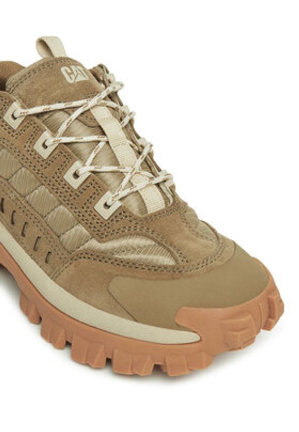 CAT Footwear Sneakersy P726245 Brązowy. Kolor: brązowy. Materiał: skóra, zamsz