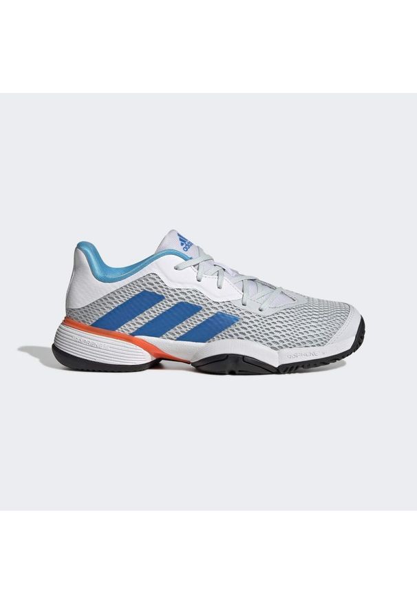 Adidas - Buty dziecięce adidas barricade tennis. Kolor: biały, wielokolorowy, niebieski