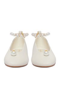 Gino Rossi - GINO ROSSI Baleriny CEO-ROSE-LT1670-9 Biały. Kolor: biały. Materiał: skóra #9