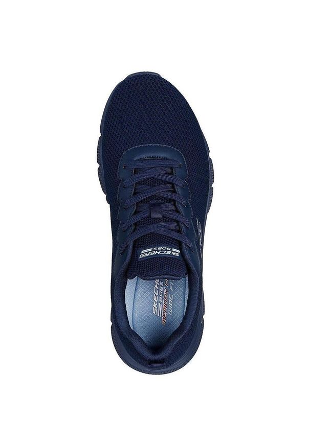 skechers - Adidasy Skechers Bobs B Flex - Chill, Mężczyźni. Zapięcie: sznurówki. Kolor: niebieski. Materiał: materiał, syntetyk, tkanina. Szerokość cholewki: normalna. Sport: turystyka piesza