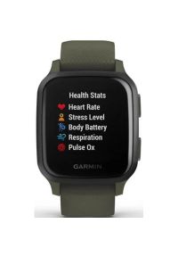 Zegarek sportowy GARMIN Venu Sq Music Czarno-zielony. Rodzaj zegarka: smartwatch. Kolor: czarny, wielokolorowy, zielony. Styl: sportowy #7