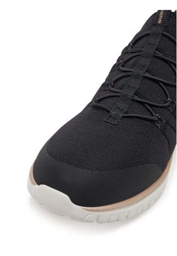 skechers - Skechers Sneakersy GO WALK Anywhere - Vivi 104426/BKRG Czarny. Kolor: czarny. Materiał: materiał