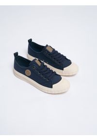 Big-Star - Trampki męskie granatowe LL174018 403. Kolor: niebieski. Materiał: jeans, guma. Sezon: wiosna, lato. Styl: klasyczny, retro #4