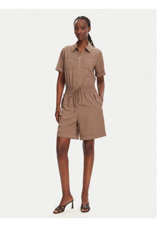 Liu Jo Sport Kombinezon TA5145 TS922 Brązowy Regular Fit. Kolor: brązowy. Materiał: syntetyk. Styl: sportowy