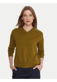 United Colors of Benetton - United Colors Of Benetton Sweter 102HD4032 Zielony Relaxed Fit. Kolor: zielony. Materiał: wiskoza
