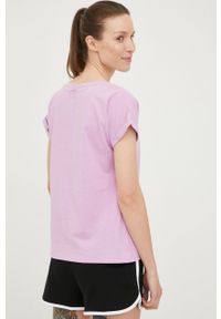 Protest t-shirt bawełniany kolor fioletowy. Okazja: na co dzień. Kolor: fioletowy. Materiał: bawełna. Długość rękawa: krótki rękaw. Długość: krótkie. Styl: casual #3