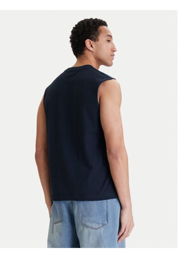 Jack & Jones Tank top Norrebro Emb 12292009 Granatowy Regular Fit. Kolor: niebieski. Materiał: bawełna