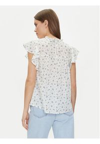 Vero Moda Bluzka Trine 10301205 Biały Standard Fit. Kolor: biały. Materiał: bawełna #2
