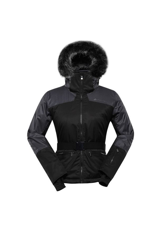 ALPINE PRO - Kurtka narciarska damska Alpine Pro Olada. Typ kołnierza: kaptur. Kolor: czarny. Sezon: zima. Sport: narciarstwo