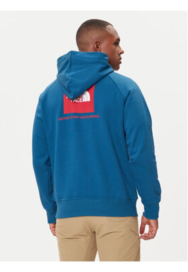 The North Face Bluza Redbox NF0A89F9 Niebieski Regular Fit. Kolor: niebieski. Materiał: bawełna