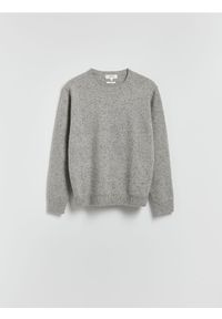 Reserved - Sweter z wełną - jasnoszary. Kolor: szary. Materiał: wełna #1