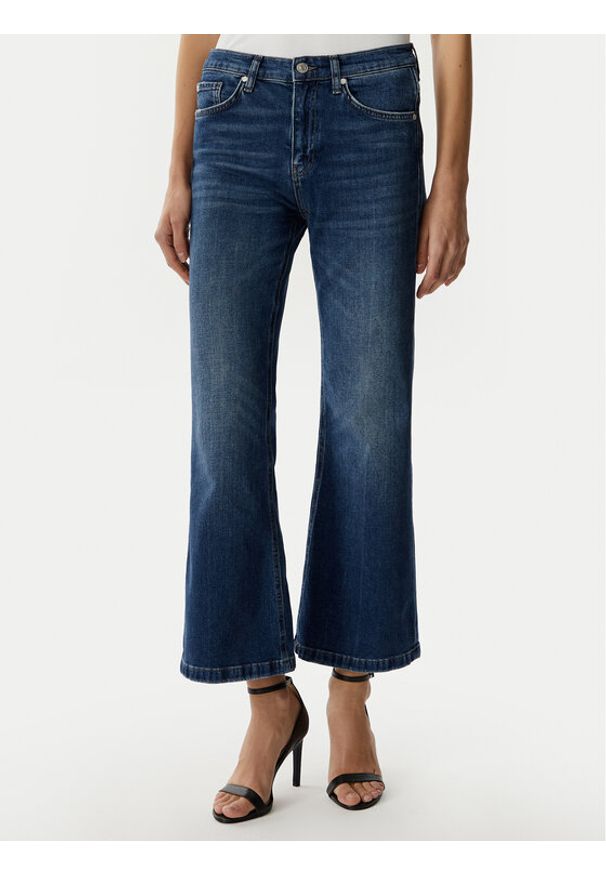 JOOP! Jeansy 261Dp58Chrisi-C 30104373 Granatowy Cropp Flare Fit. Kolor: niebieski