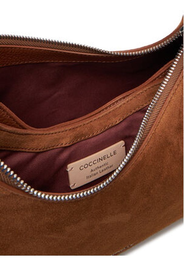 Coccinelle Torebka P6P Boheme Suede Bimaterial E1 P6P 13 03 01 Brązowy. Kolor: brązowy. Materiał: zamszowe, skórzane