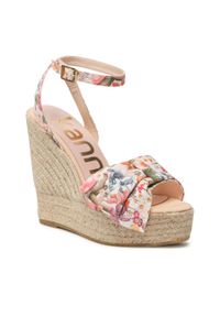 Espadryle Kanna 22KV22087 Liberty Natural. Kolor: beżowy. Materiał: materiał #1
