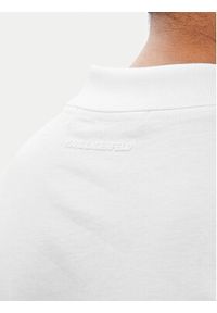 Karl Lagerfeld - KARL LAGERFELD Polo 745025 563224 Biały Regular Fit. Typ kołnierza: polo. Kolor: biały. Materiał: bawełna #4