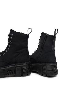 NEW ROCK Glany M-MILI083C-RC7 Czarny. Kolor: czarny. Materiał: materiał. Styl: rockowy #3