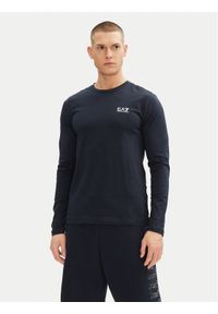 EA7 Emporio Armani Longsleeve 8NPT28 PJVQZ 1562 Granatowy Slim Fit. Kolor: niebieski. Materiał: bawełna. Długość rękawa: długi rękaw #1